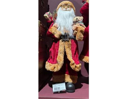 BABBO NATALE CON ORSETTO 45CM