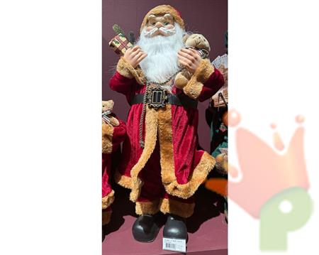 BABBO NATALE CON ORSETTO 60CM