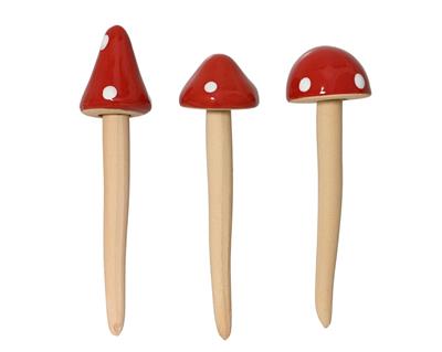 FUNGHI IN CERAMICA CON GAMBO LUNGO 13CM