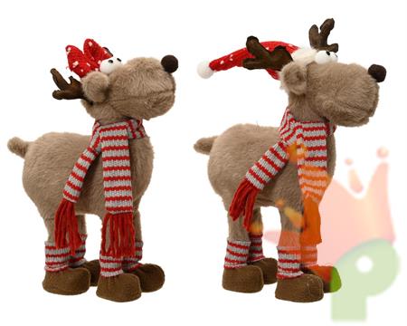RENNA IN PELLICCIA CON SCIARPA 28CM