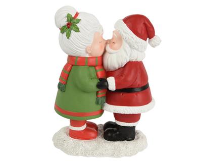 BABBO NATALE E MAMMA NATALE BACIO 20CM