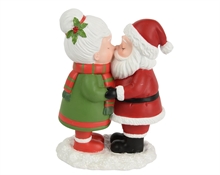 BABBO NATALE E MAMMA NATALE BACIO 14CM