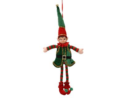 ELFO IN PIEDI VERDE/ROSSO 39CM