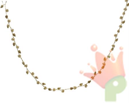 GHIRLANDA PIGNE ORO GLITTERATO 164CM