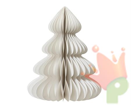 ALBERO DI NATALE IN CARTA NIDO D'APE BIANCO 60CM