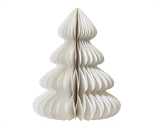 ALBERO DI NATALE IN CARTA NIDO D'APE BIANCO 60CM