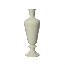 VASO IN FERRO SMALTATO CREMA 20X57CM