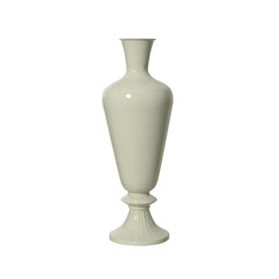 VASO IN FERRO SMALTATO CREMA 20X57CM