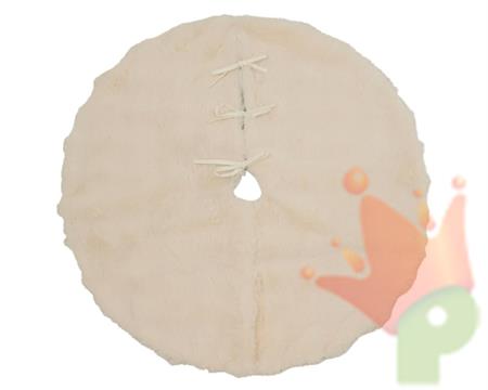 COPRIBASE PER ALBERO IN PELLICCIA BIANCO 90CM