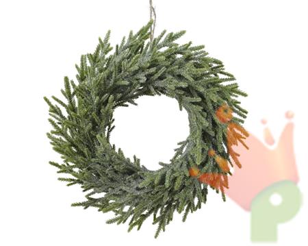 GHIRLANDA FUORIPORTA MERRY FIR GLITTERATO 42CM