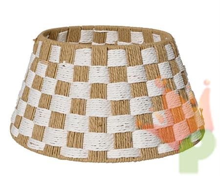 COPRIBASE PER ALBERO IN CORDA BIANCO/BEIGE 57X28CM
