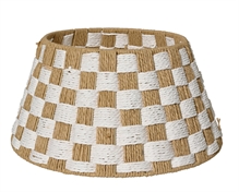 COPRIBASE PER ALBERO IN CORDA BIANCO/BEIGE 57X28CM