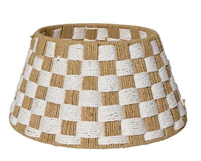 COPRIBASE PER ALBERO IN CORDA BIANCO/BEIGE 57X28CM