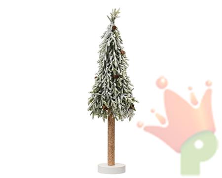 ALBERO DI NATALE INNEVATO CON PIGNE 75CM MERRY FIR