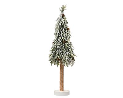 ALBERO DI NATALE INNEVATO CON PIGNE 75CM MERRY FIR