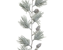 GHIRLANDA INNEVATA GLITTERATA BIANCO 180CM