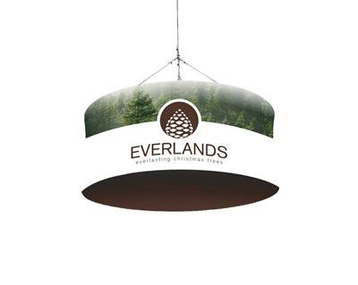 Hanging banner aluminium
