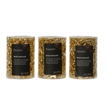 GHIRLANDA DI PERLINE ORO 90CM 3ASS