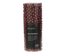 GHIRLANDA DI PERLE BORDEAUX 10MT