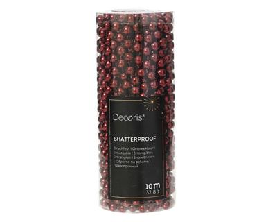 GHIRLANDA DI PERLE BORDEAUX 10MT