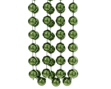 GHIRLANDA CATENA DI PERLE VERDE METAL 270CM