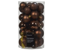 PALLINE DI NATALE MARRONE ESPRESSO 30PZ