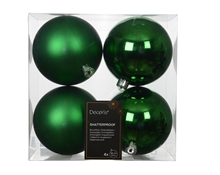PALLINE DI NATALE VERDE 10CM 6PZ