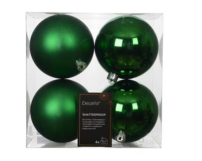 PALLINE DI NATALE VERDE 10CM 6PZ