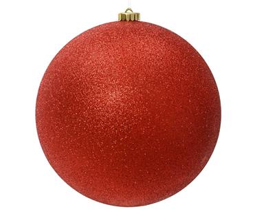 PALLINA DI NATALE ROSSO GLITTERATA 14CM