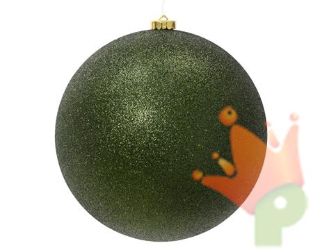 PALLINA DI NATALE VERDE SCURO 14CM