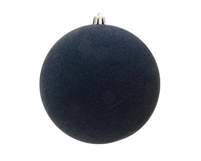 PALLINA DI NATALE IN VELLUTO BLU NOTTE 6CM
