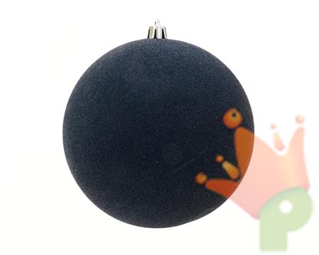 PALLINA DI NATALE IN VELLUTO BLU NOTTE 9CM