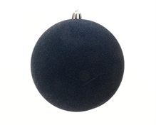 PALLINA DI NATALE IN VELLUTO BLU NOTTE 9CM