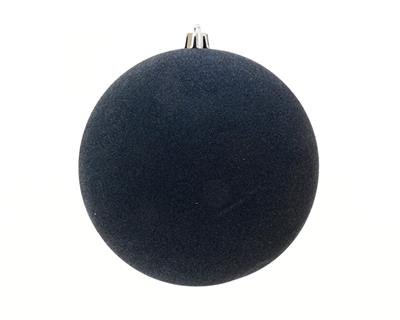 PALLINA DI NATALE IN VELLUTO BLU NOTTE 9CM