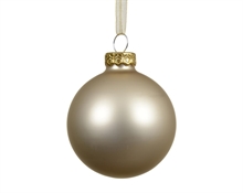 PALLINA DI NATALE IN VETRO PERLA OPACO 8CM