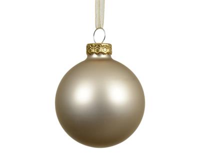 PALLINA DI NATALE IN VETRO PERLA OPACO 10CM