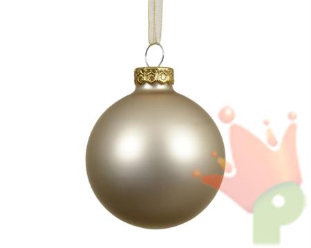 PALLINA DI NATALE IN VETRO PERLA OPACO 15CM