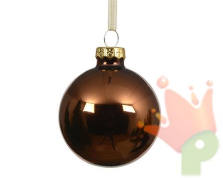 PALLINA DI NATALE IN VETRO ESPRESSO 10CM