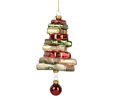 PENDENTE IN VETRO LIBRI CON MINI PALLINA 15,5M