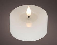 CANDELA TEALIGHT CON EFFETTO FIAMMA LED BIANCO CALDO 6CM