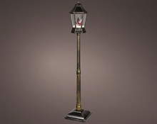 LANTERNA NERA CON EFFETTO NEVE CON LED BIANCO CALDO 166CM