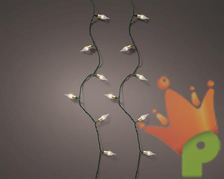 LUCI DI NATALE VINTAGE 50 LED BIANCO CALDO 4,9MT
