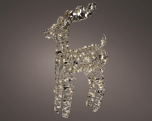 RENNA EFFETTO CRISTALLO 3D CON LED BIANCO CALDO 66CM
