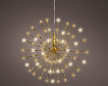 STELLA POLARE LUMINOSA 72 LED ORO CHIARO/BIANCO CALDO 45CM
