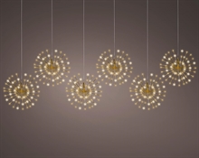 STELLE POLARI LUMINOSE 432 LED ORO CHIARO/BIANCO CALDO 45X200CM