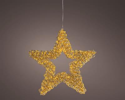 STELLA LUMINOSA INTRECCIATA 400 MICROLED ORO 58CM
