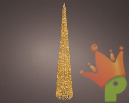 ALBERO LUMINOSO INTRECCIATO 1800 MICROLED ORO 34X180CM