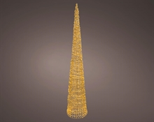 ALBERO LUMINOSO INTRECCIATO 1800 MICROLED ORO 34X180CM