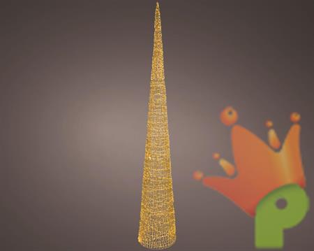 ALBERO LUMINOSO INTRECCIATO 1800 MICROLED ORO 45X280CM