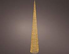 ALBERO LUMINOSO INTRECCIATO 1800 MICROLED ORO 45X280CM